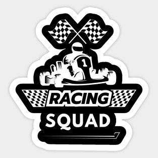 Racing Squad Race Car Parties Parents Pit Racing Drag Dress T-Shirt Sticker
